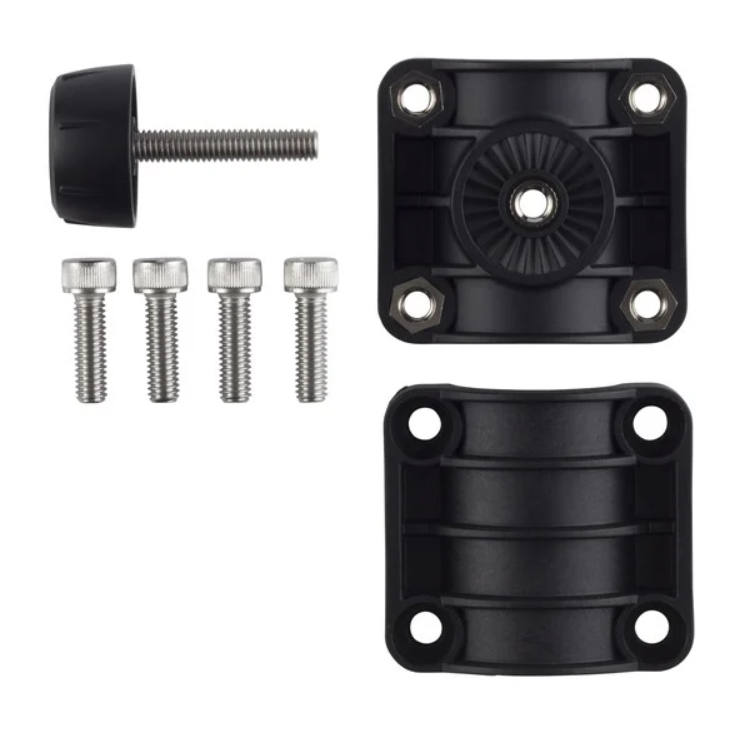 Garmin 010-12846-01 Panoptix LiveScope LVS12 trolling shaft mount: clamp plates, knob bolt and screws