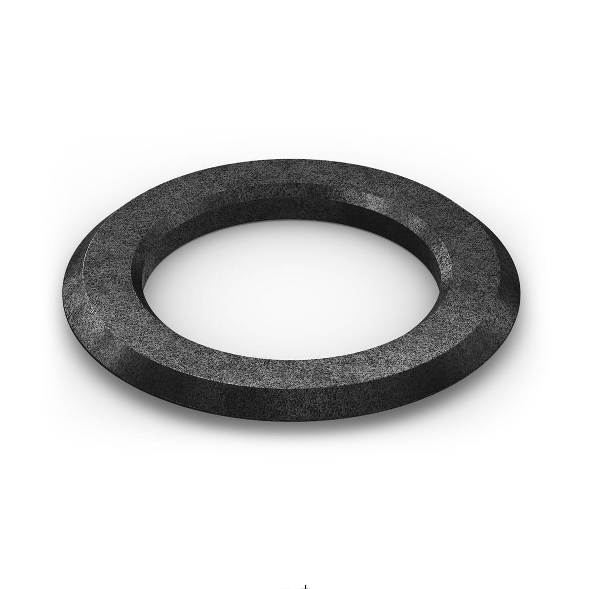 Garmin 010-13320-10 galvanic isolator kit, black ring-shaped rubber gasket seen from the front
