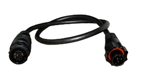 Lowrance 000-12571-001 adaptor cable, 9 pin black transducer plug to 7 pin blue connector, short black lead