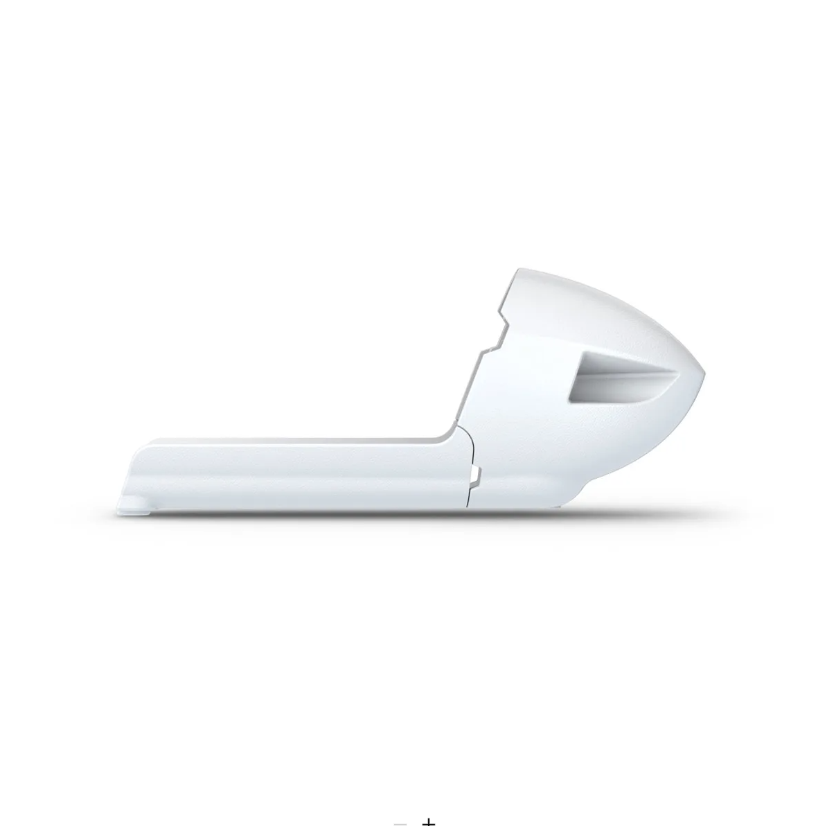 Garmin 010-12832-23 standard round nose cone in white, white moulded fairing with a long tail