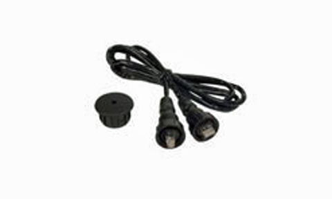 Garmin 010-10550-00 6 ft marine network cable, black Ethernet lead with weatherproof RJ45 plugs and round cover