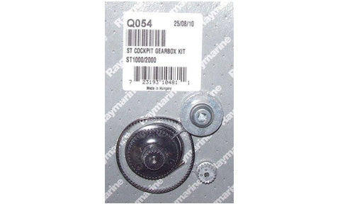 Raymarine Q054 ST cockpit pilot gearbox kit, black gear and parts in a pack labelled Q054 on a grey backing card
