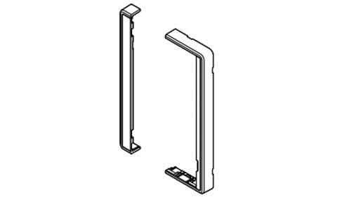 Raymarine R70387 eS12 trim kit for 12.1 inch eS Series MFDs, line drawing of two white trim strips
