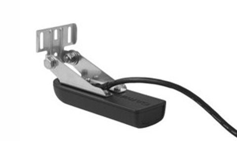 Garmin GT52HW-TM 010-12405-00 transom mount 12 pin transducer, black body with stainless bracket and cable
