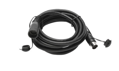 Raymarine A80386 Punch wired remote 10 ft extension cable, coiled black lead with a plug and a capped socket