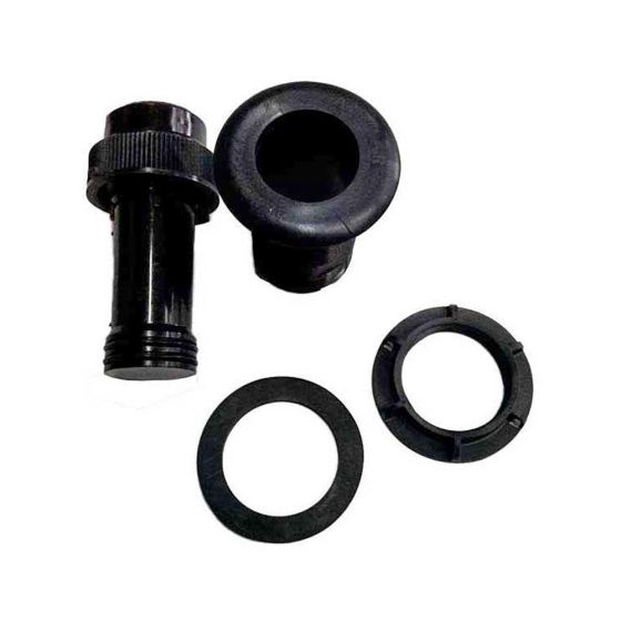 Airmar install kit for P17 and DST800 plastic, 032-2036401, black fairing tube, a seal, two ring nuts and a plug