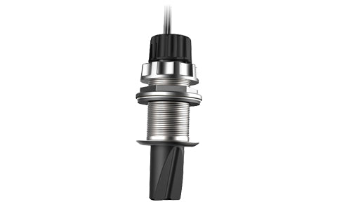 Garmin 010-12565-01 thru hull fitting for the Panoptix PS51-TH transducer, stainless threaded stem with cable