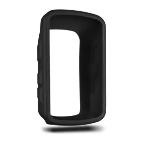 Garmin Edge 520 010-12195-00 black silicone case, front view of the open-fronted case