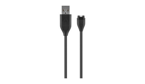 Garmin 010-12491-01 charging data cable for quatix 5, black lead with USB plug and watch charging connector