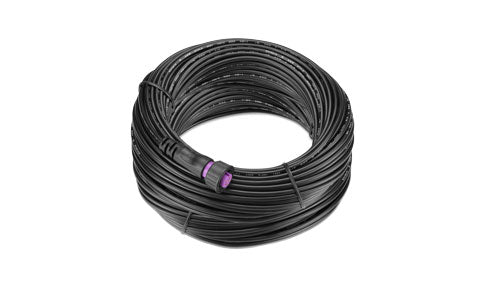 Garmin gWind 010-12117-05 mast cable 40 m, large coil of black cable with a purple-ringed plug