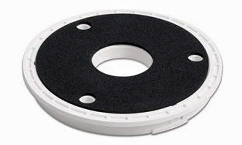 Garmin 010-11083-00 surface mount adapter for GPS antenna, white round base ring with black foam pad