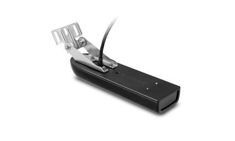 Garmin GT50M-TM 010-01965-00 transom mount 12 pin transducer, black body with metal bracket and cable