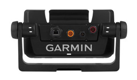 Garmin 010-12445-32 bail mount with quick release cradle 12 pin for Echomap, rear view of connector panel