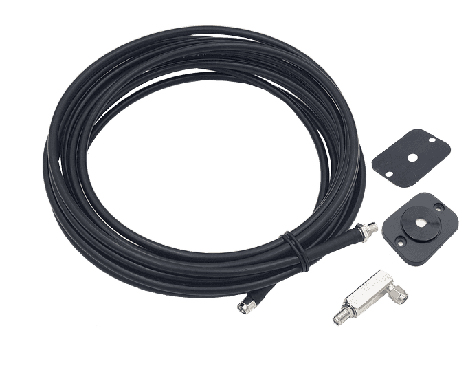Navico 000-15657-001 wireless extension cable and mount 6 m, coiled black cable, mounting plate and a small adapter