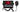 Raymarine E70517 Ray73 VHF radio with integrated GPS and AIS, black radio, red display showing channel 26, handset