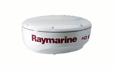 Raymarine E92142 RD418HD 4 kW 18 inch HD radome, white radome with maroon Raymarine lettering