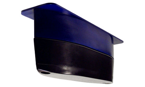 Raymarine E66075 R99 1 kW 50-200 kHz cast resin through hull transducer, blue fairing over a black base