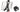 ROKK Mini tablet kit RLS-508-401 holding a tablet in the clamp, with a separate screw-down base shown at right