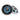 Fusion XS 010-02196-20 6.5in sports grey and white speakers with RGB LED, pair lit blue