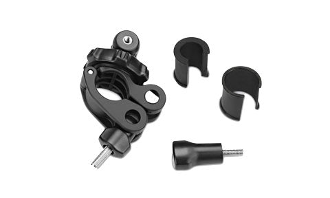 Garmin 010-11921-15 VIRB small tube mount, black clamp, two insert sleeves and a thumb screw