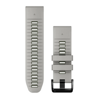 QuickFit® 26 Watch Bands, Fog Grey/Moss Silicone