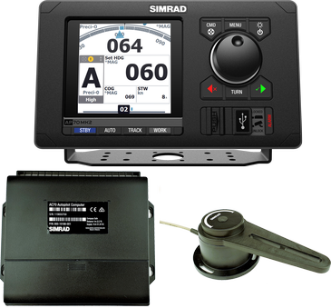 Simrad AP70 MK2 autopilot basic pack 000-15039-001, control head with heading display, computer box and rotary sensor