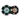 Fusion Signature Series 3 010-02439-00 7.7in black wake tower speakers, pair lit aqua and amber