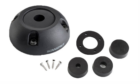 Scanstrut DS30-P black plastic cable seal with spare rubber pads, blanking plug and fixing screws