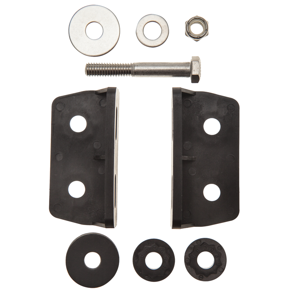 Lowrance 000-10392-001 transom mounting kit for 50/200kHz skimmer transducer, rubber blocks, bolt, nut and washers