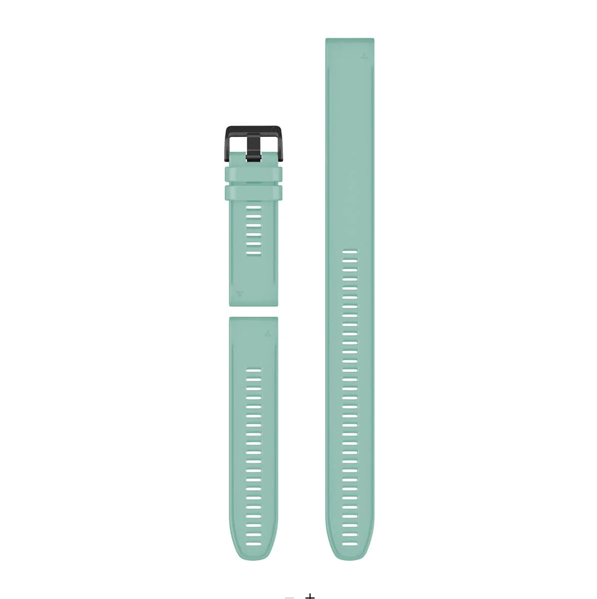 Garmin 010-12905-00 QuickFit 26 dive watch bands in spearmint silicone, three-piece set with black buckle