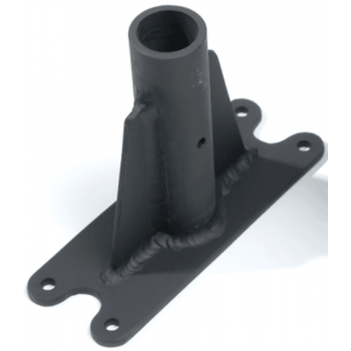 B&G BGH030008 VMHU top bracket, dark grey welded steel mast-head tube on a flat plate with four holes
