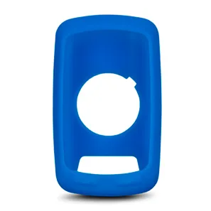 Garmin Edge 800/810 010-10644-05 blue silicone case, front view with round screen opening