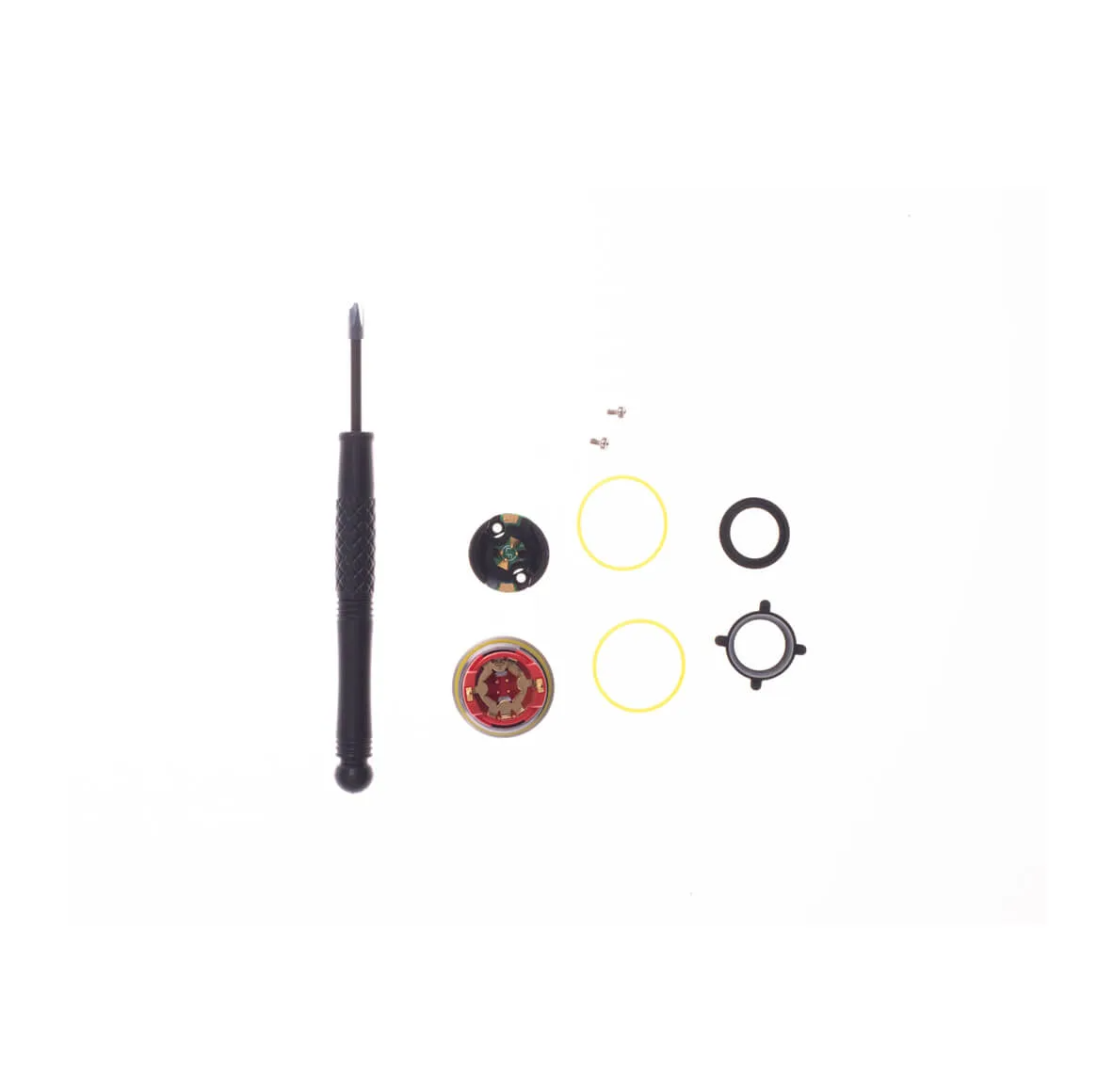 Garmin S00-01614-00 Rally RS/RK battery door kit: screwdriver, door pieces and seal rings