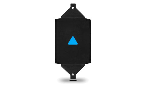 Garmin 010-12236-05 mast bracket protective cover for two GNX 120 displays, black cover with blue triangle