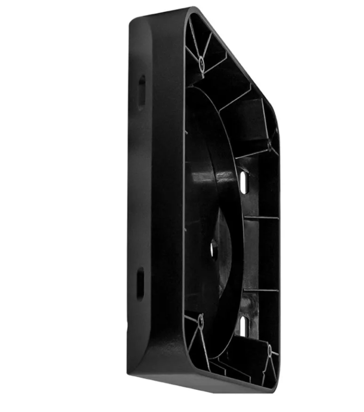 Fusion 010-12937-11 shallow mount speaker 2-surface corner spacer in black, black wedge piece with slots