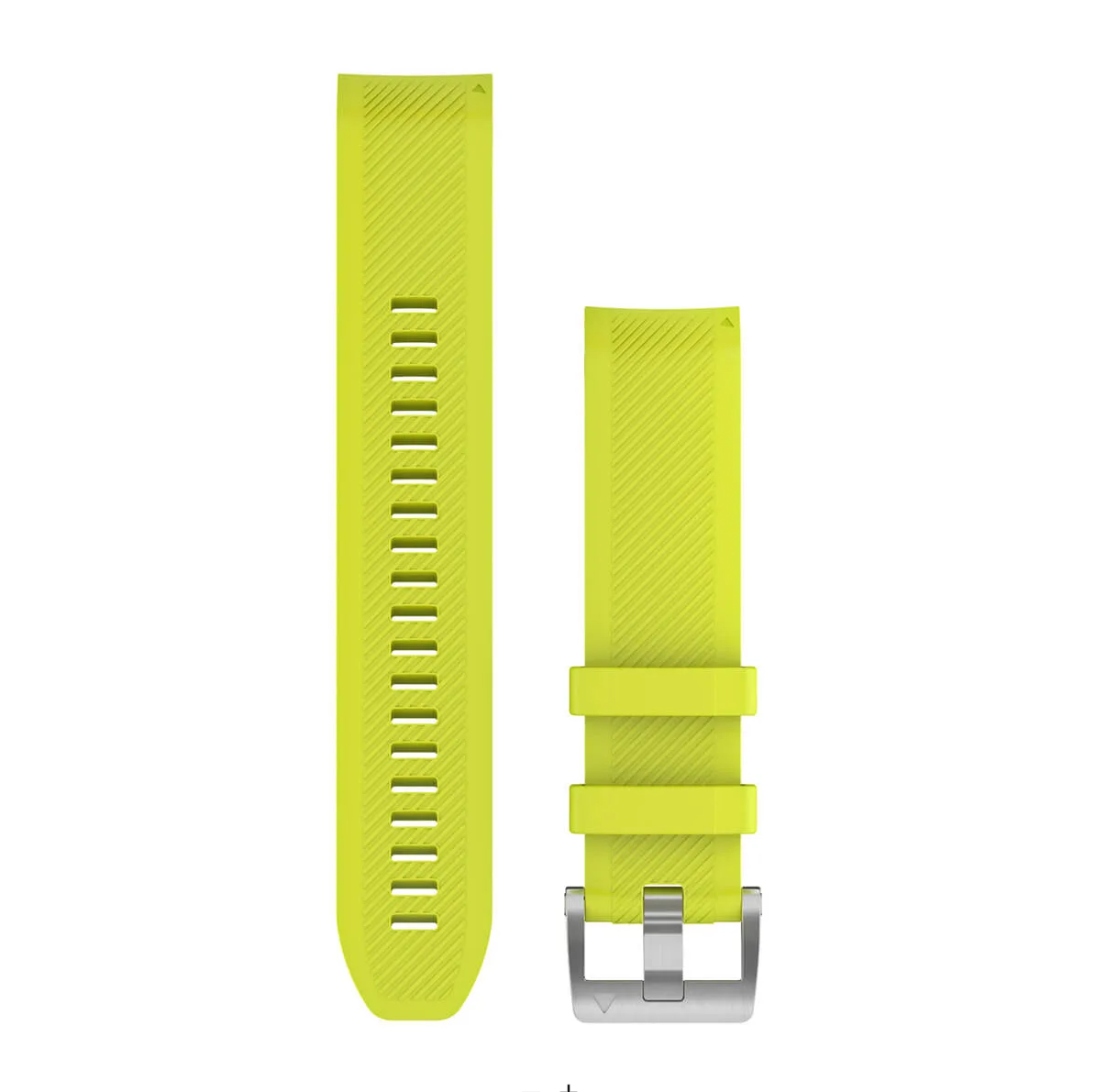 Garmin 010-12738-16 QuickFit 22 watch straps for MARQ in amp yellow silicone with silver buckle