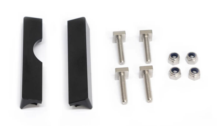 Fusion 010-12830-00 front flush mount kit for SRX400 and ERX400, two black clamps, four bolts and four nuts