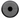 Fusion 010-12880-30 10in XS classic grille in black, front view of perforated round cover with centre hole