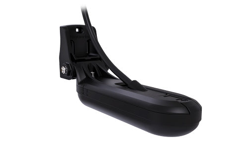 Raymarine E70642 HV-100 HyperVision transom transducer 6 m cable, black body with metal bracket and a lead