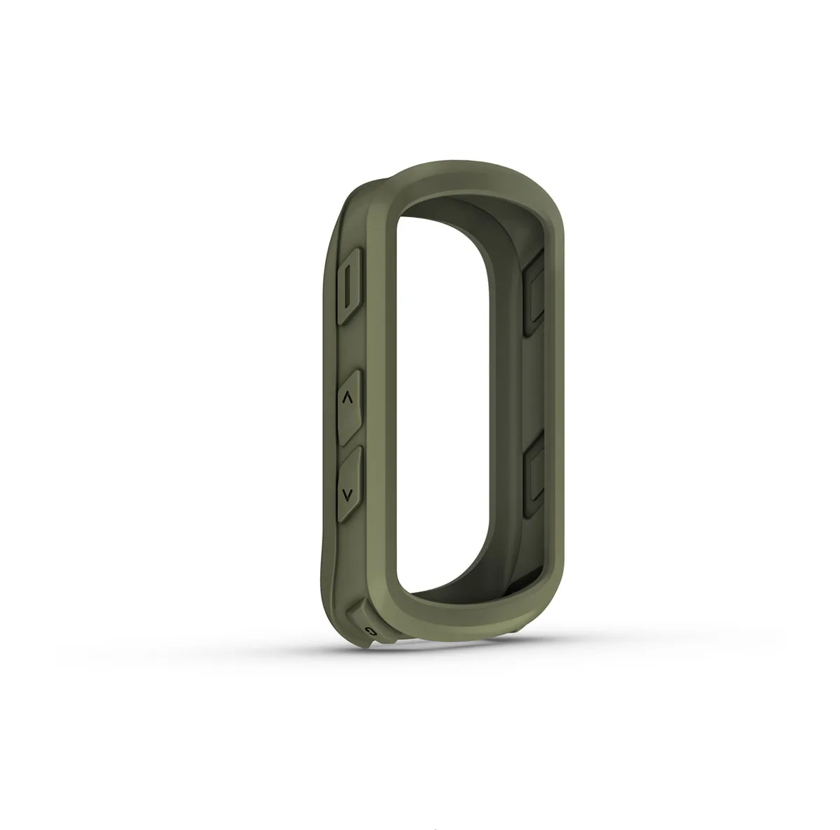 Garmin 010-13264-03 moss silicone case, olive green protective case for cycling computer, front view