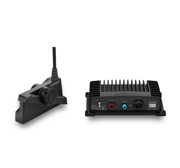 Garmin LiveScope Plus 010-02706-00 system with GLS 10 black box and LVS34 transducer on a clamp