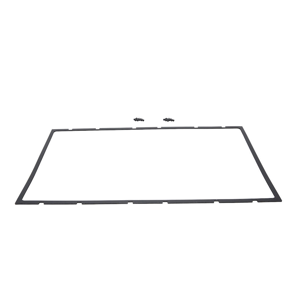 Navico 000-12410-001 S2016 and R3016 dash mounting kit, thin black rectangular gasket frame with two small screws