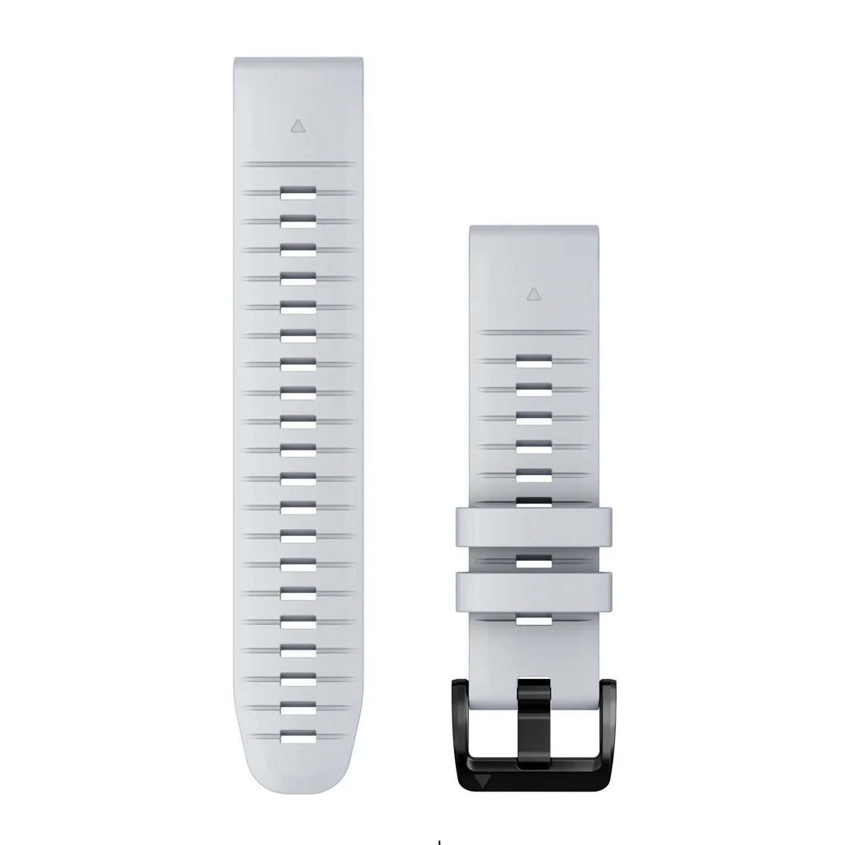 Garmin Quickfit 010-13280-01 22 mm watch bands in whitestone silicone with black buckle