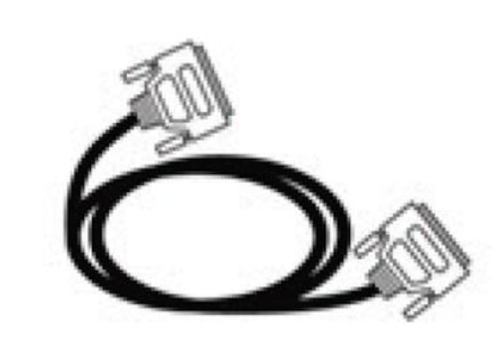 Navico 000-12328-001 V5035 AIS 37-pin extension cable, line drawing of a black cable with a D-sub plug at each end