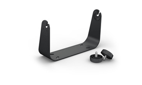 Garmin 010-12798-02 GPSMAP 8416 bail mount with knobs, black steel U bracket and two knobs, angled