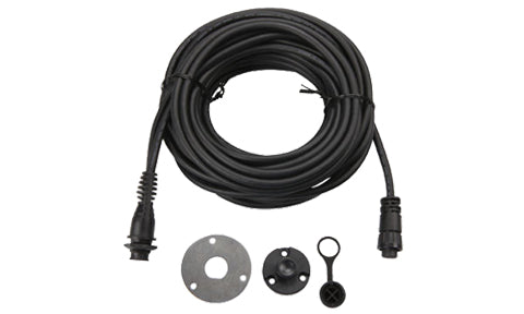 Garmin 010-12506-02 fist mic relocation kit for VHF 210i, black cable coil, panel plate, round socket and cap