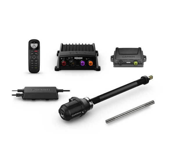 Garmin Reactor 40 Kicker 010-00705-95 autopilot: remote, ECU, CCU, black linear actuator and power block