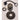 Raymarine R70438 VHF panel mount fixings, black capped socket, black mounting bracket, locknut and round backing plate