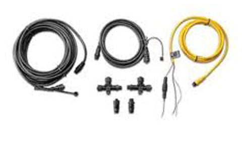 Garmin 010-11442-00 NMEA 2000 starter kit, black backbone cables, yellow power cable, T connectors and terminators