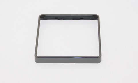 Raymarine A80354 gunmetal bezel for i70s, p70s and p70Rs, empty square grey frame, angled view